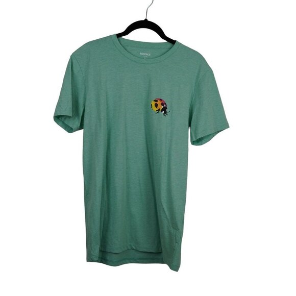 EUC‎ Bonobos Heather Green Graphic Ladybug Tee M - Picture 1 of 9